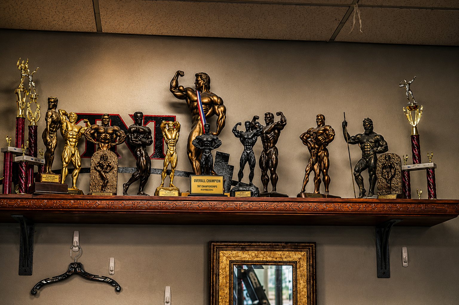 TNT championship trophies